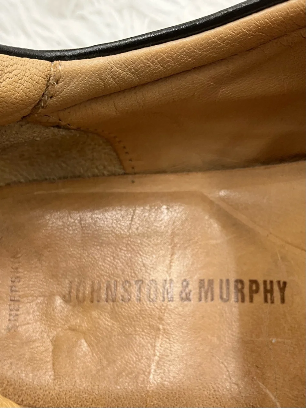 Johnston & Murphy Derby Shoes Size 11M Black Leather Split Toe